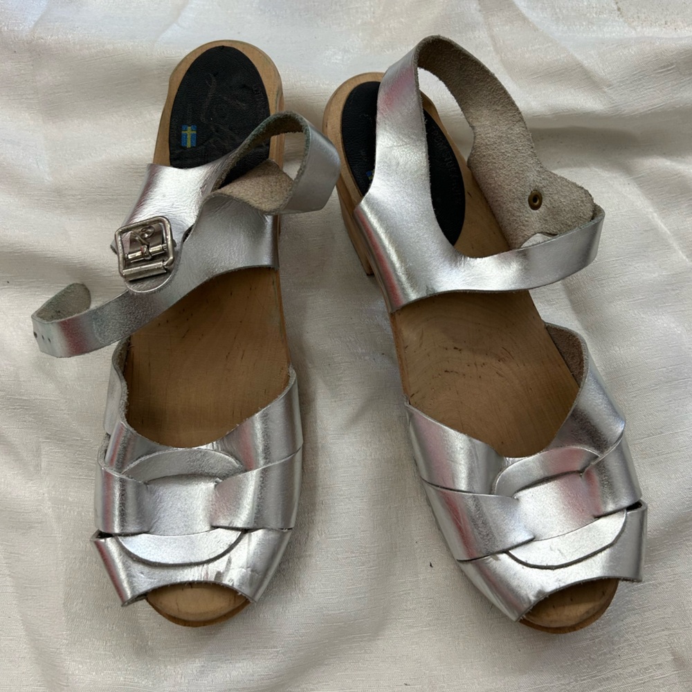 Lotta From Stockholm Silver Mules